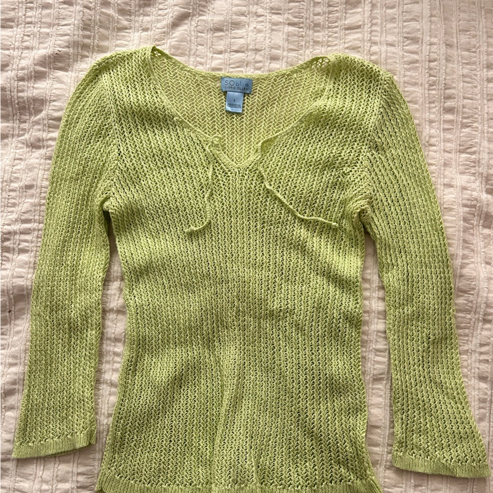 Crochet long sleeve top